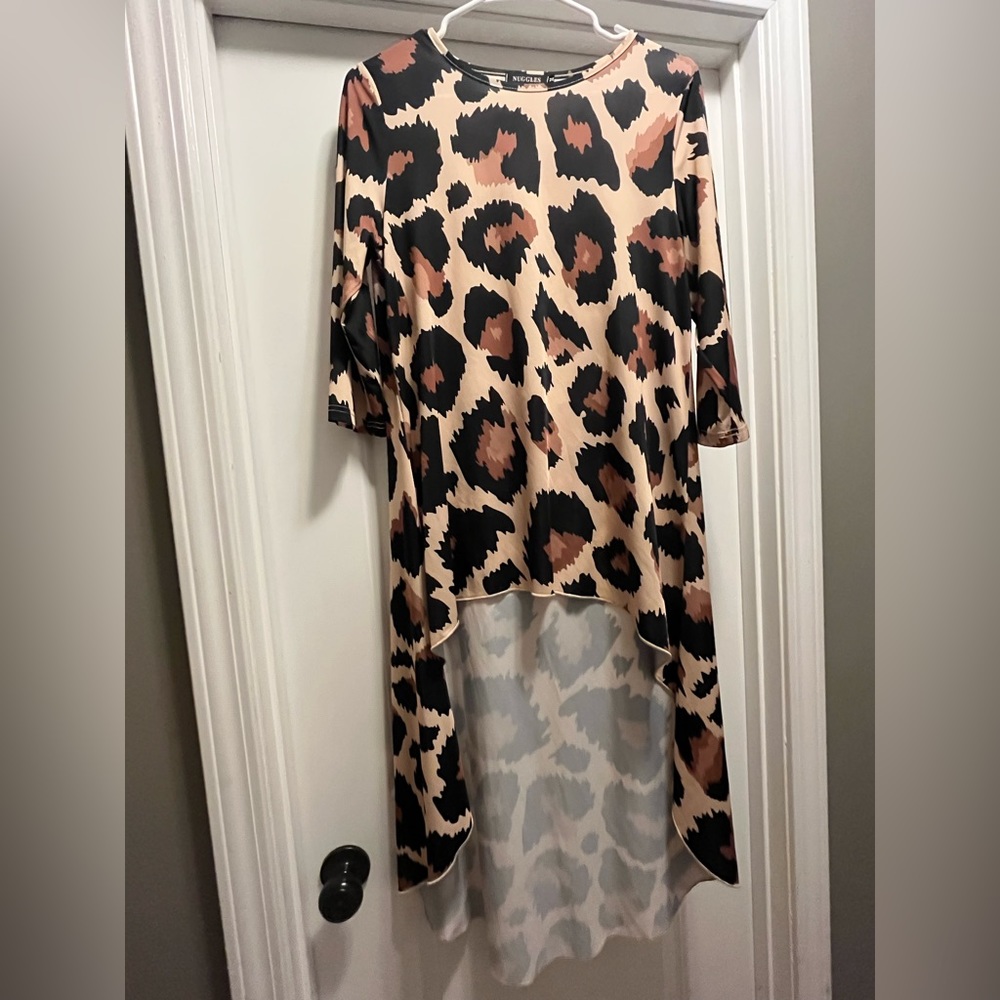 Nuggles High Low Cheetah Top